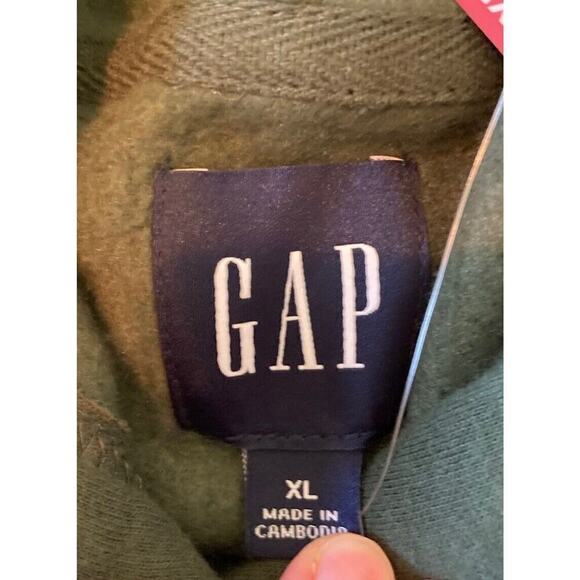 NWT $59.95 Gap Logo Hoodie Sweatshirt Size XL Men’s Green - Picture 4 of 9